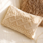 Cushion Cover Polyester Leaf Pattern 45x45cm