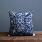 Cushion Cover Porcelain-Style Blue & White Linen-Look