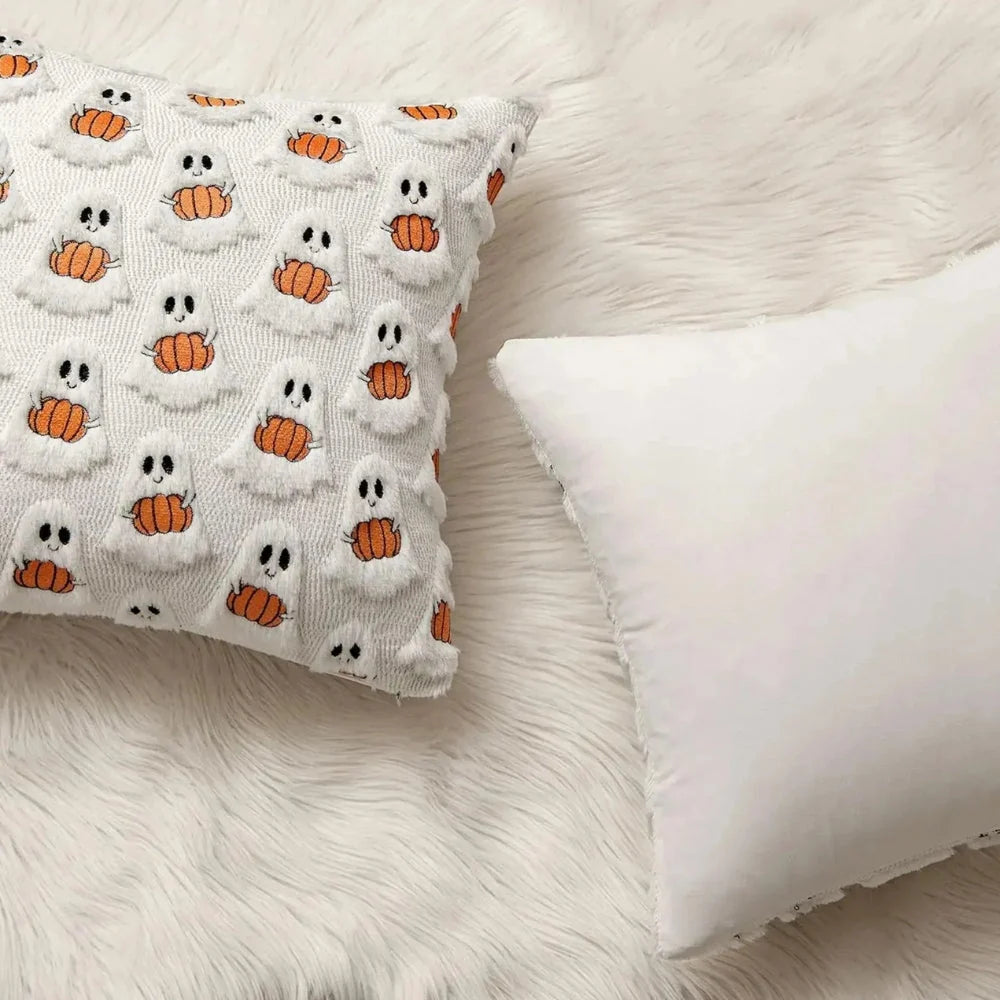Cushion Cover Pumpkin Microfiber 18 x 18 Machine Washable