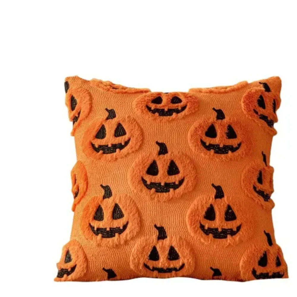 Cushion Cover Pumpkin Microfiber 18 x 18 Machine Washable