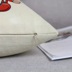 Cushion Cover Set Of 4 Woven Microfiber Hidden Zipper