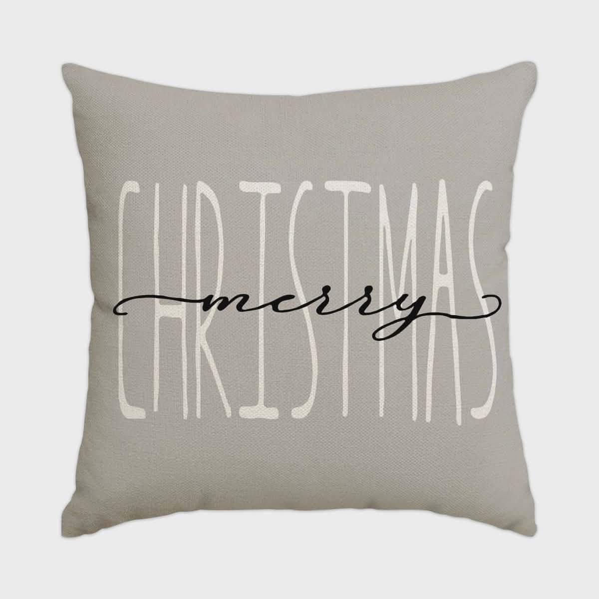 Cushion Cover Set Of 4 Woven Microfiber Hidden Zipper
