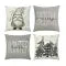 Cushion Cover Set Of 4 Woven Microfiber Hidden Zipper