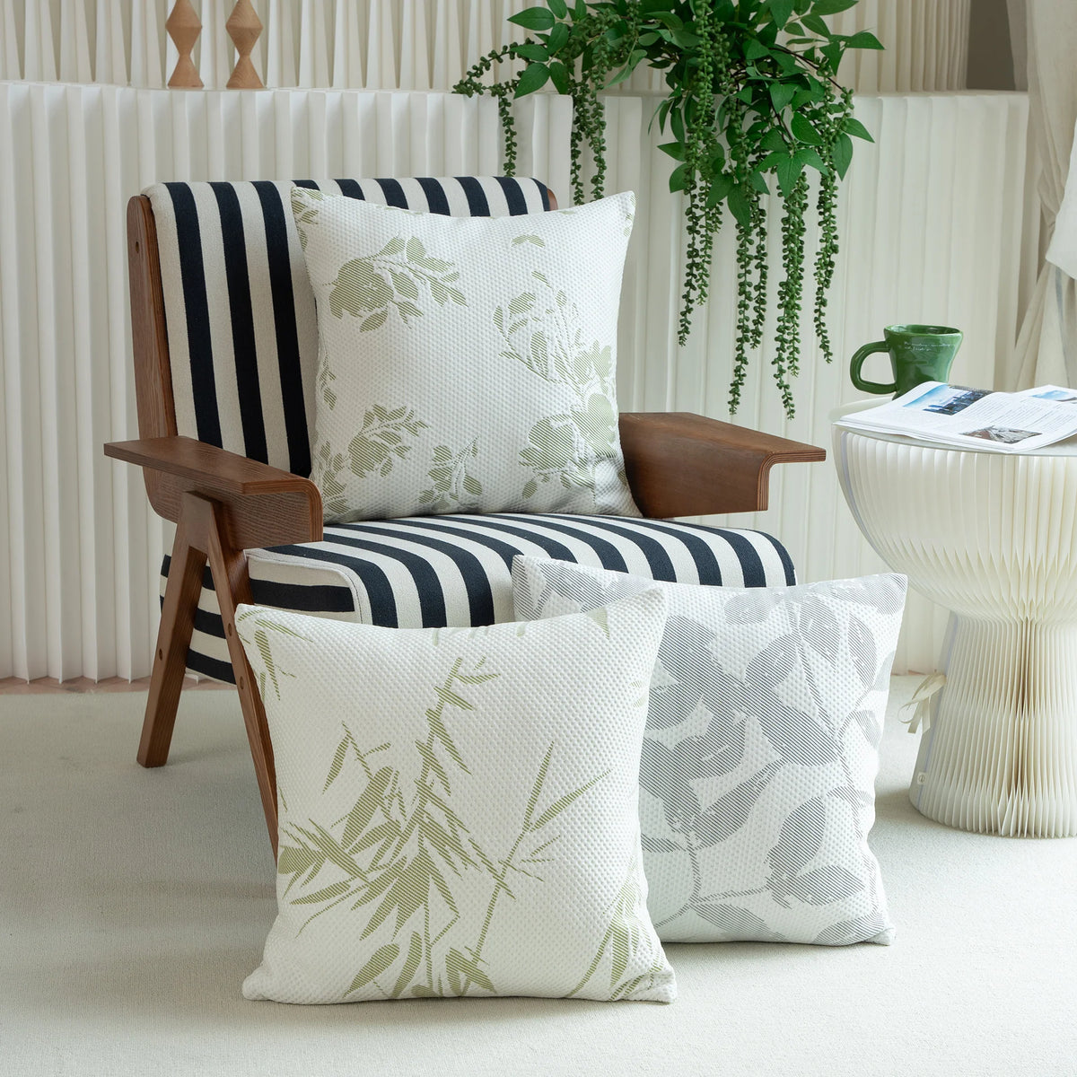 Cushion Cover Textured Jacquard Removable & Reversible 18x18