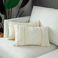 Cushion Cover Tufted Circles & Textured Weave Cotton Blend
