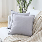 Cushion Cover Tufted Geometric Cotton-Linen Machine Washable