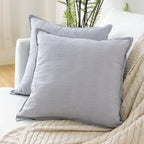 Cushion Cover Tufted Geometric Cotton-Linen Machine Washable