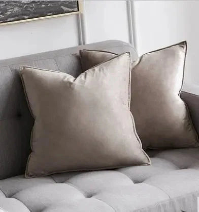 Cushion Cover Velvet Hidden Zipper Machine Washable