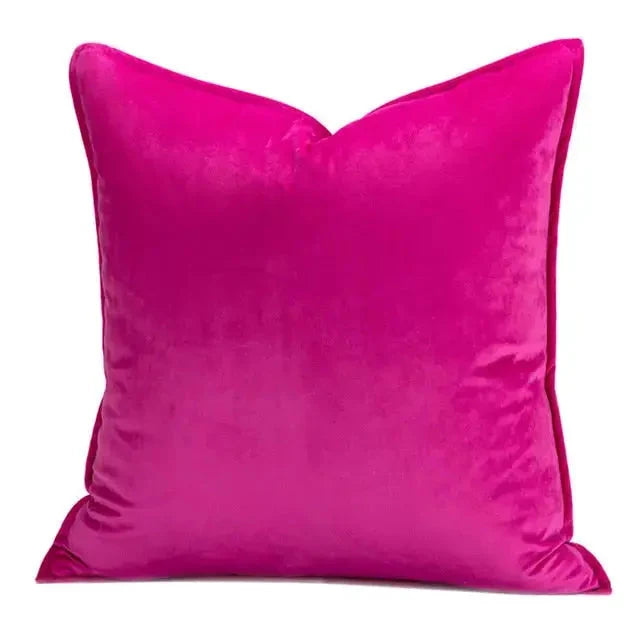 Cushion Cover Velvet Hidden Zipper Machine Washable