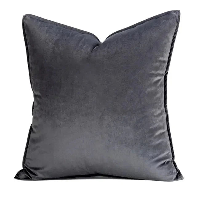 Cushion Cover Velvet Hidden Zipper Machine Washable
