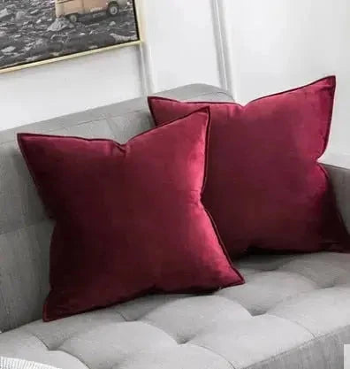 Cushion Cover Velvet Hidden Zipper Machine Washable