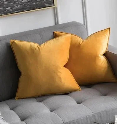 Cushion Cover Velvet Hidden Zipper Machine Washable