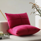 Cushion Cover Velvet-Like Microvelours Concealed Zipper