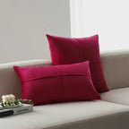 Cushion Cover Velvet-Like Microvelours Concealed Zipper