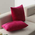 Cushion Cover Velvet-Like Microvelours Concealed Zipper