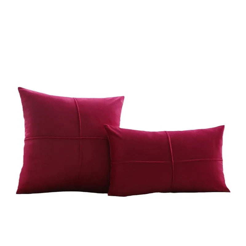 Cushion Cover Velvet-Like Microvelours Concealed Zipper