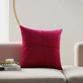 Cushion Cover Velvet-Like Microvelours Concealed Zipper