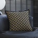 Cushion Cover Velvet Relief Stripes Fringe Tassel Hidden Zipper