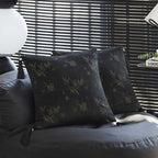 Cushion Cover Velvet Relief Stripes Fringe Tassel Hidden Zipper