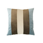 Cushion Cover Velvet Vertical Stripes Concealed Zipper