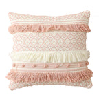 Cushion Cover Woven Cotton 3D Dot Layered Fringes
