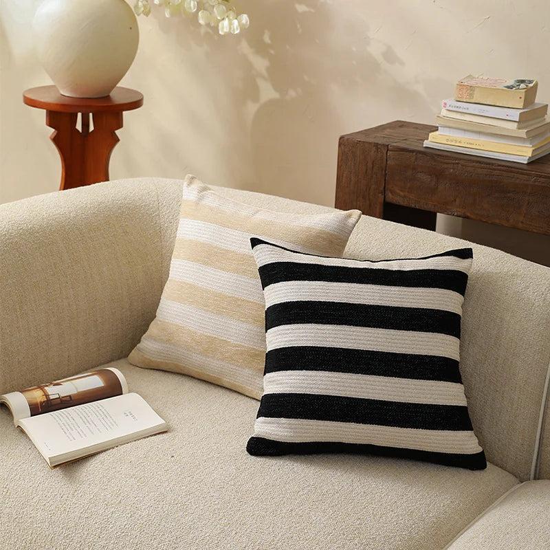 Cushion Cover Woven Cotton Blend Hidden Zipper 18x18