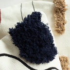 Cushion Cover Woven Cotton Hand-Tufted Tassels 45x45 cm