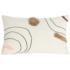 Cushion Cover Woven Cotton Hand-Tufted Tassels 45x45 cm