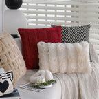 Cushion Cover Woven Herringbone Cotton Blend & Concealed Zipper