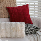 Cushion Cover Woven Herringbone Cotton Blend & Concealed Zipper