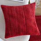 Cushion Cover Woven Herringbone Cotton Blend & Concealed Zipper