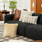 Cushion Faux Fur Serrated Texture Removable Zipper Cover
