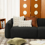 Cushion Faux Fur Serrated Texture Removable Zipper Cover