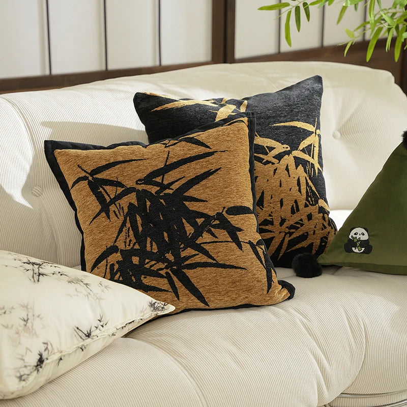 Cushion Velvet Embroidered Bamboo Hypoallergenic Polyester Fill