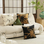 Cushion Velvet Embroidered Bamboo Hypoallergenic Polyester Fill