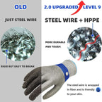 Cut-Resistant Gloves Stainless Steel Fiber Maximum Cut Protection