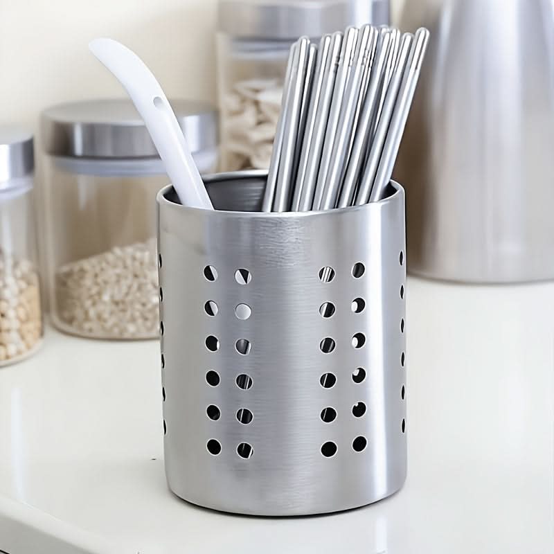 Cutlery Organizer Cylindrical Open Design Stable Base