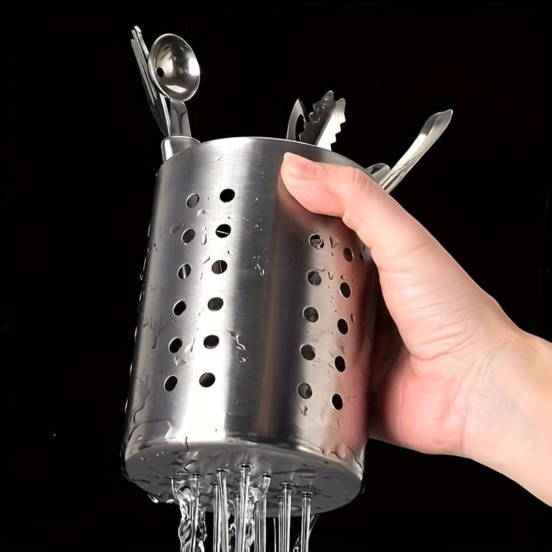 Cutlery Organizer Cylindrical Open Design Stable Base