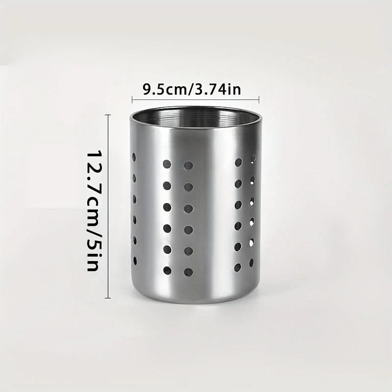 Cutlery Organizer Cylindrical Open Design Stable Base