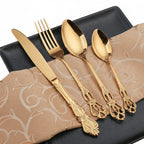 Cutlery Set 18/10 Stainless Steel 24-Piece Dishwasher Safe