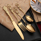 Cutlery Set 18/10 Stainless Steel 24-Piece Dishwasher Safe
