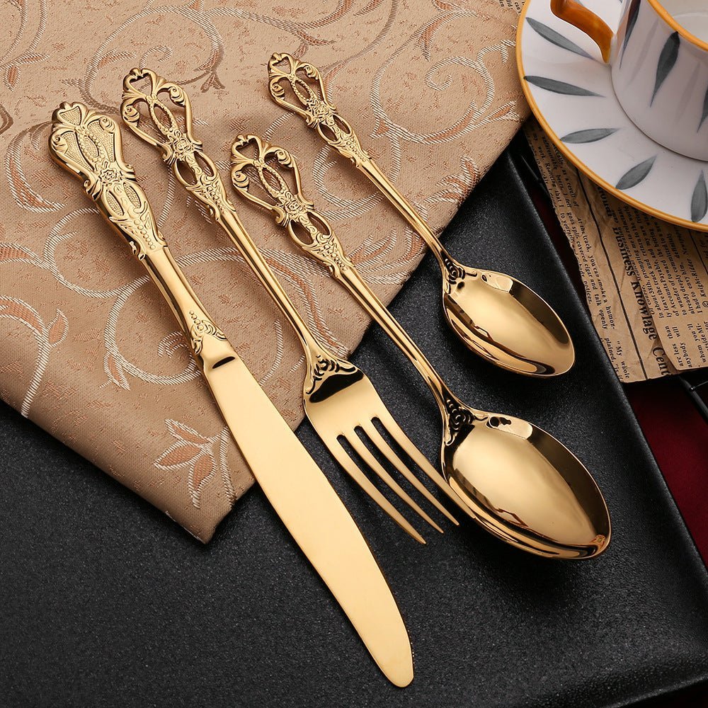 Cutlery Set 18/10 Stainless Steel 24-Piece Dishwasher Safe