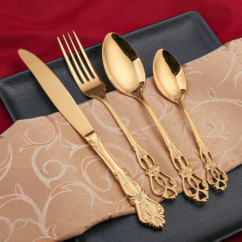 Cutlery Set 18/10 Stainless Steel 24-Piece Dishwasher Safe