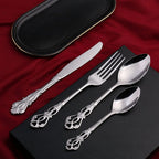 Cutlery Set 18/10 Stainless Steel 24-Piece Dishwasher Safe