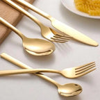 Cutlery Set 18/10 Stainless Steel Set of 30 Dishwasher-Safe