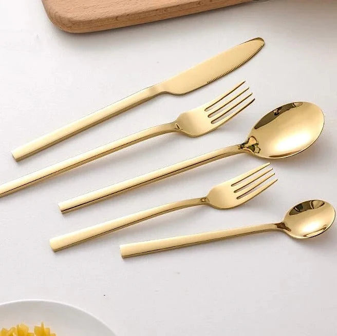 Cutlery Set 18/10 Stainless Steel Set of 30 Dishwasher-Safe