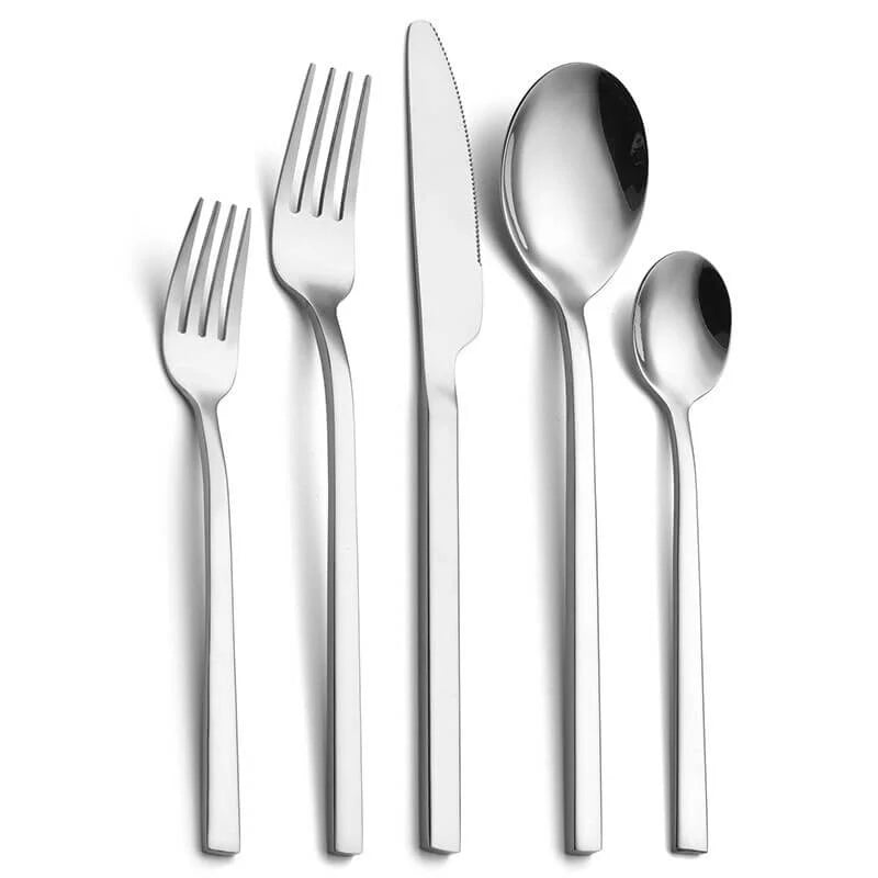 Cutlery Set 18/10 Stainless Steel Set of 30 Dishwasher-Safe