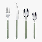Cutlery Set 24 Piece Stainless Steel Black Handles