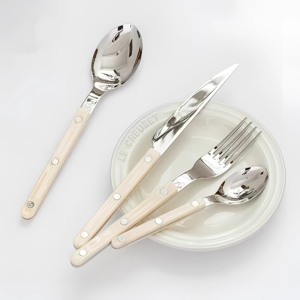 Cutlery Set 24 Piece Stainless Steel Black Handles