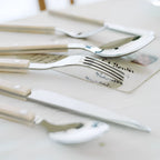 Cutlery Set 24 Piece Stainless Steel Black Handles